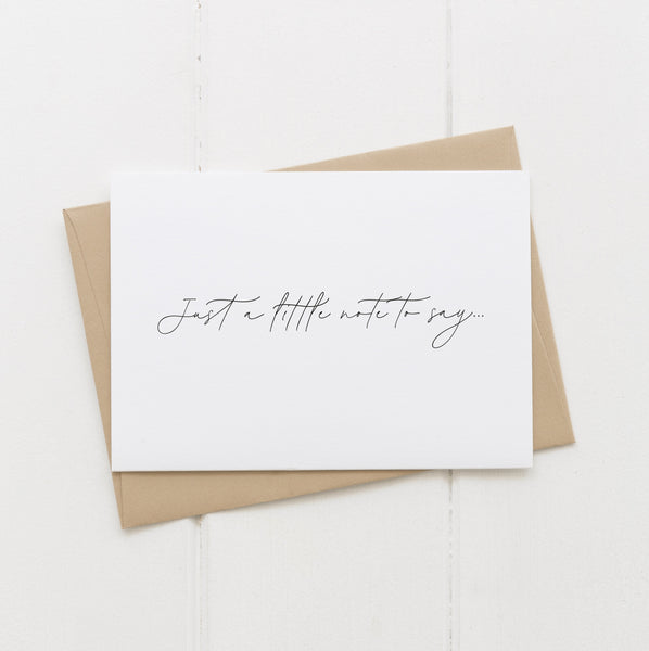 Thank you card - minimal