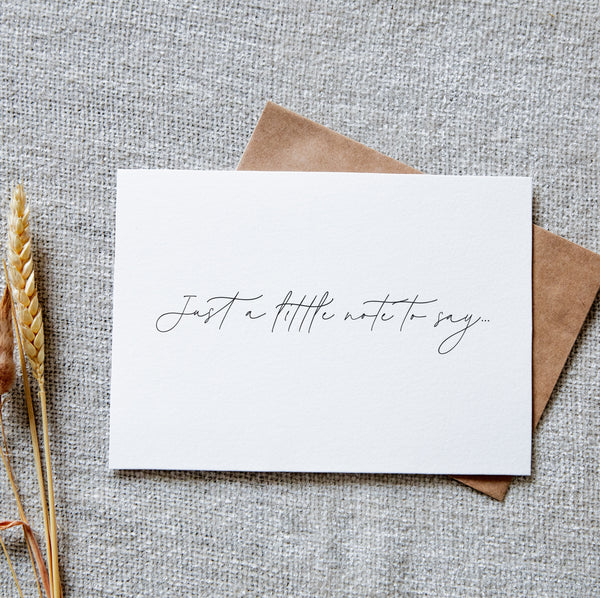 Thank you card - minimal