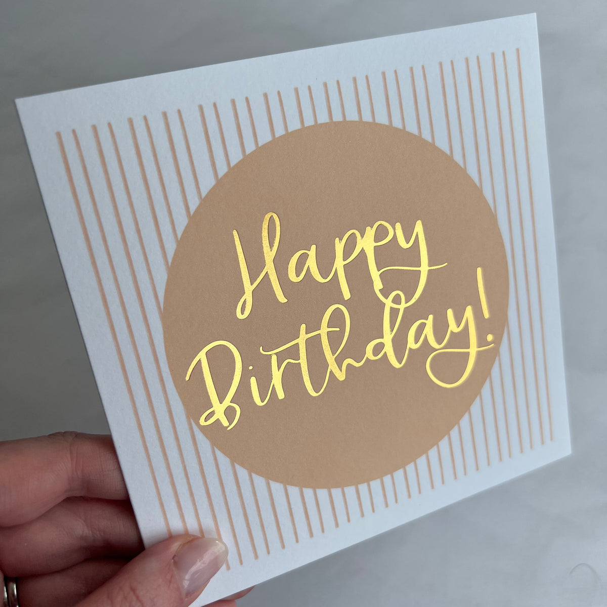 Letterpress & Gold Foil Birthday Skillet Greeting Card — Stately Made