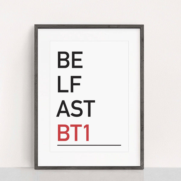 Personalised postcode print