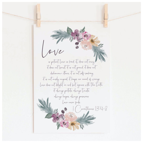 Love is patient print