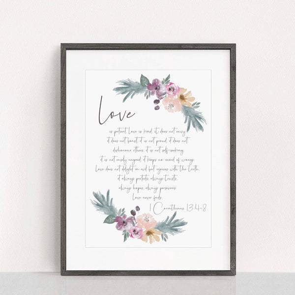 Love is patient print