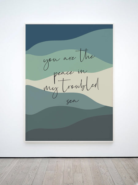My lighthouse - You are the peace in my troubled sea print