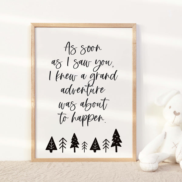 As soon as I saw you print