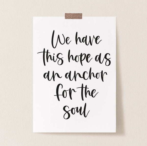 We have this hope print