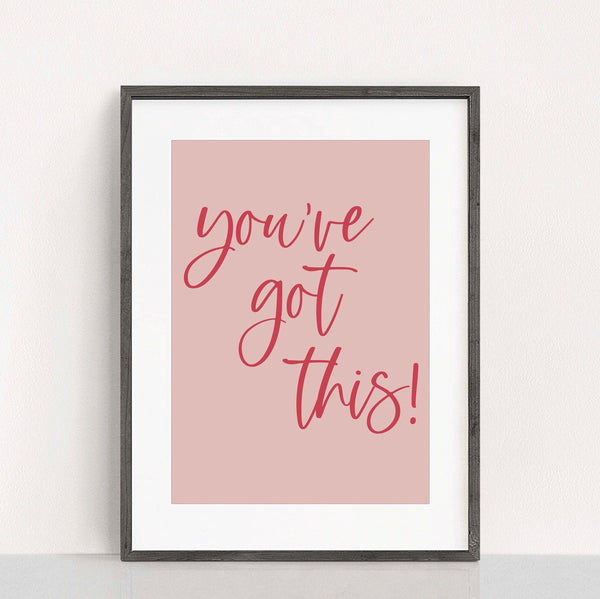 You’ve got this pink print