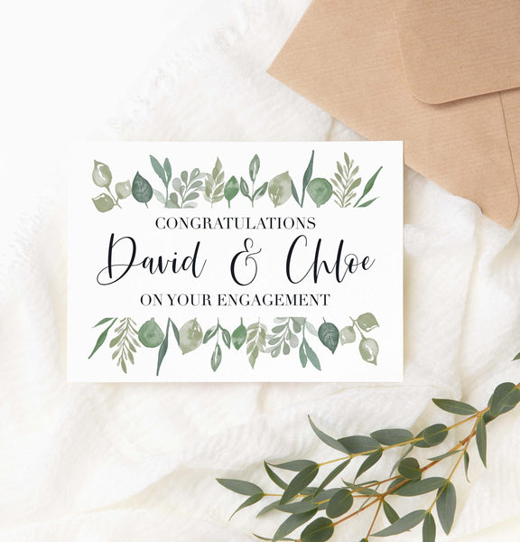 Engaged card - personalised