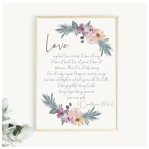 Love is patient print