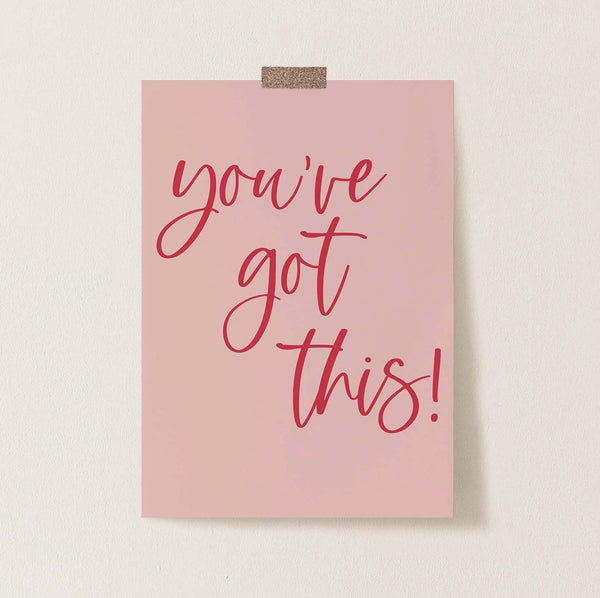 You’ve got this pink print