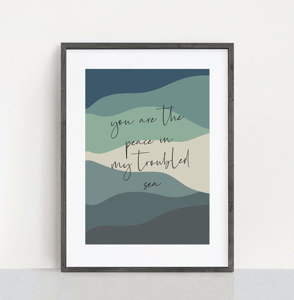 My lighthouse you are the peace in my troubled sea