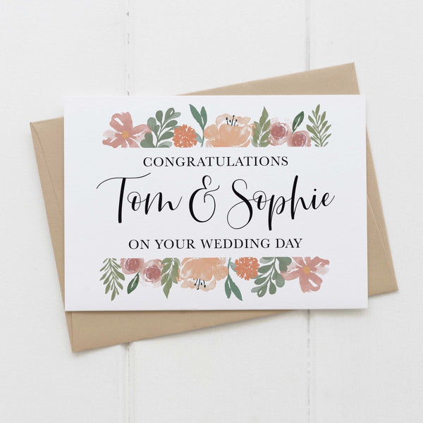 Wedding card - personalised