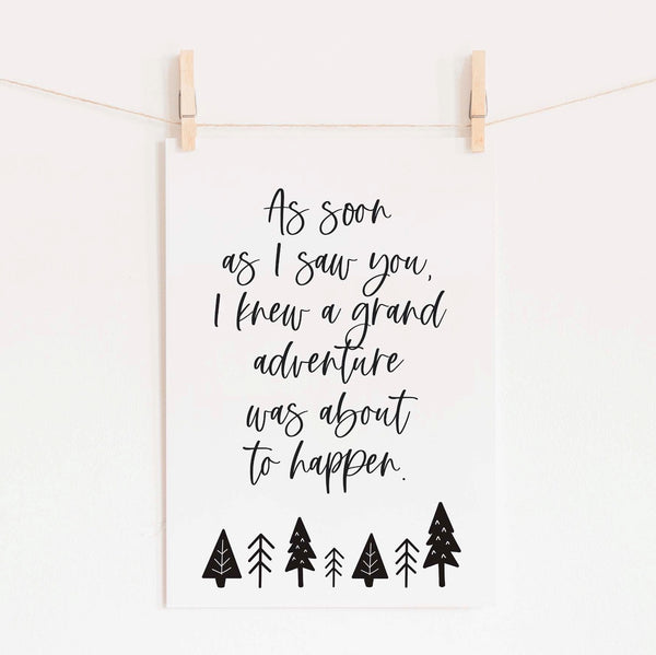 As soon as I saw you print