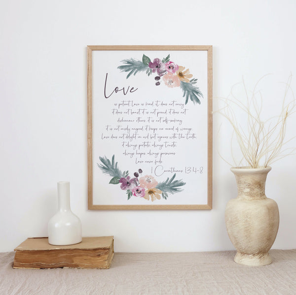 Love is patient print