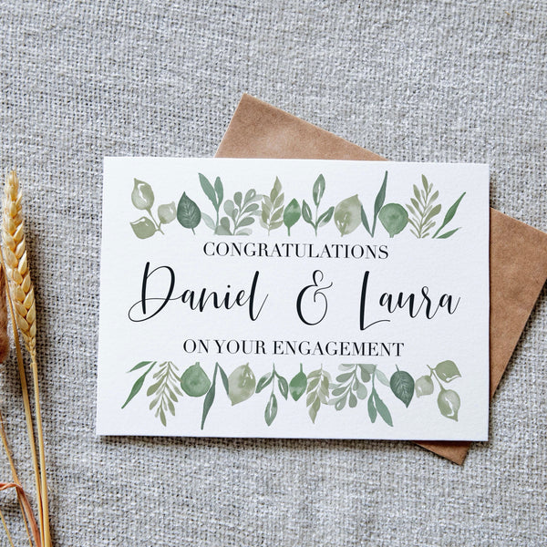 Personalised engagement card