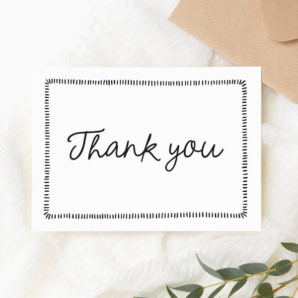 Thank you - Simple monochrome