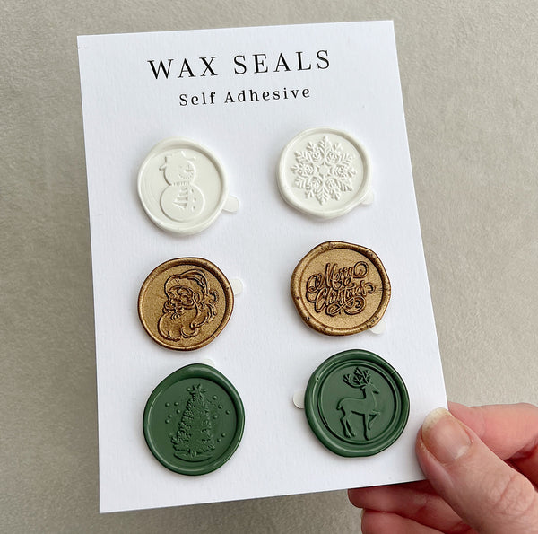 6 Christmas Wax Seals