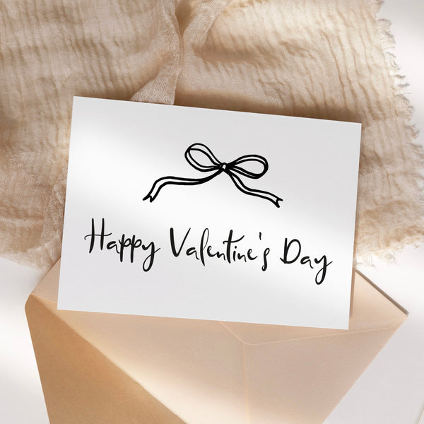 Valentine’s card - bow