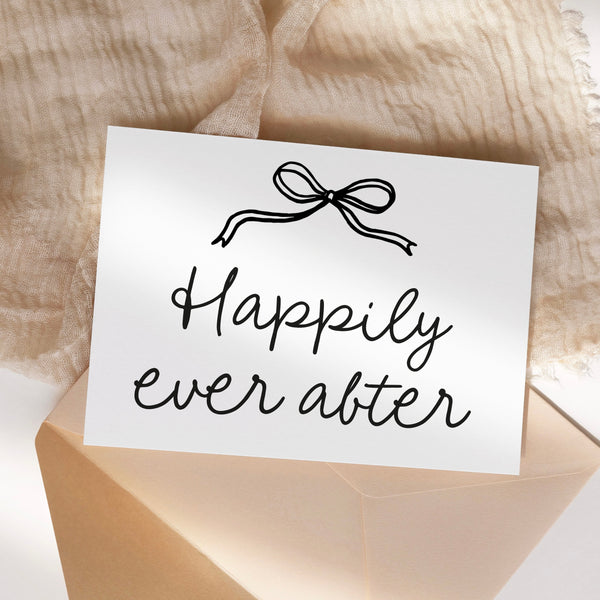 Wedding card - happily ever after