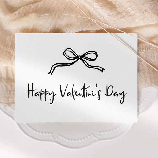 Valentine’s card - bow