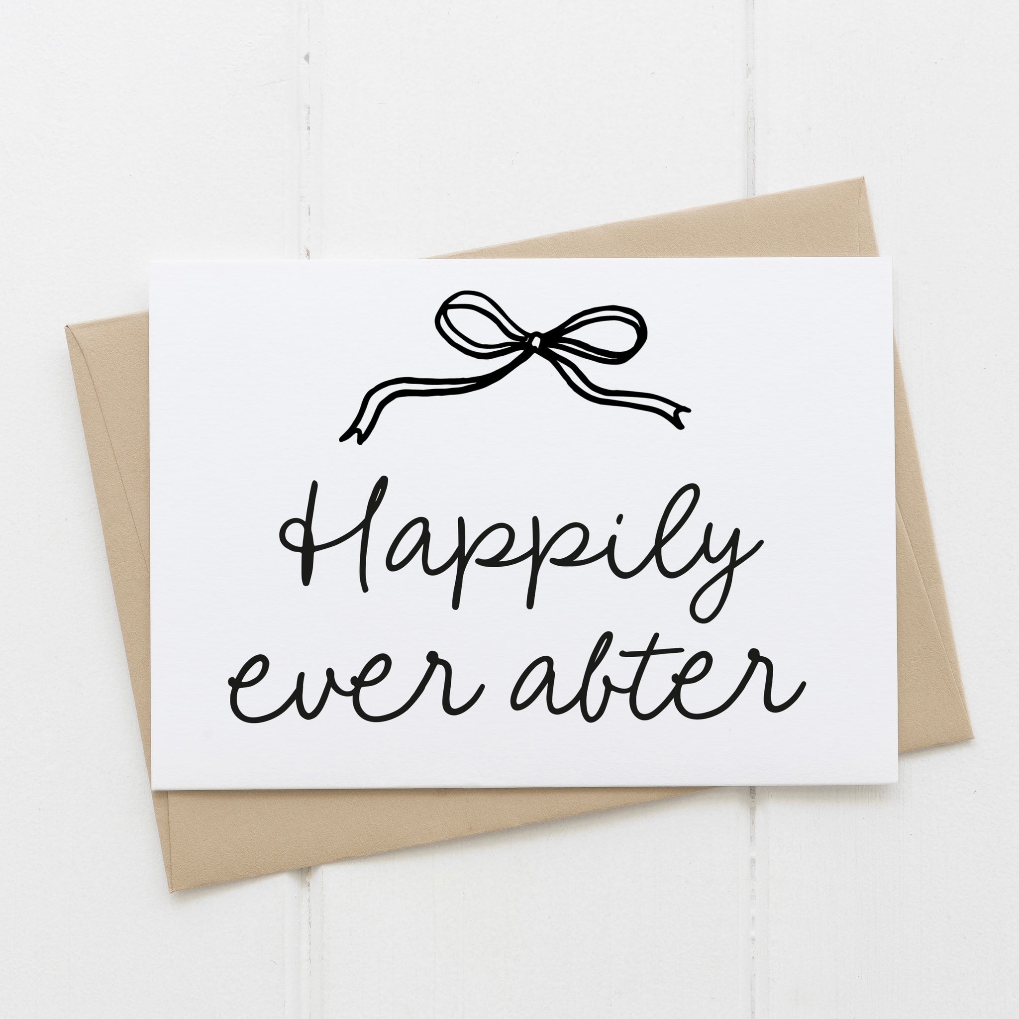 Wedding card - happily ever after