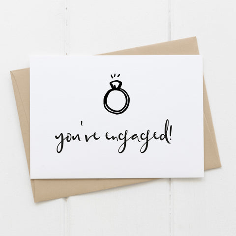 Engagement card - ring