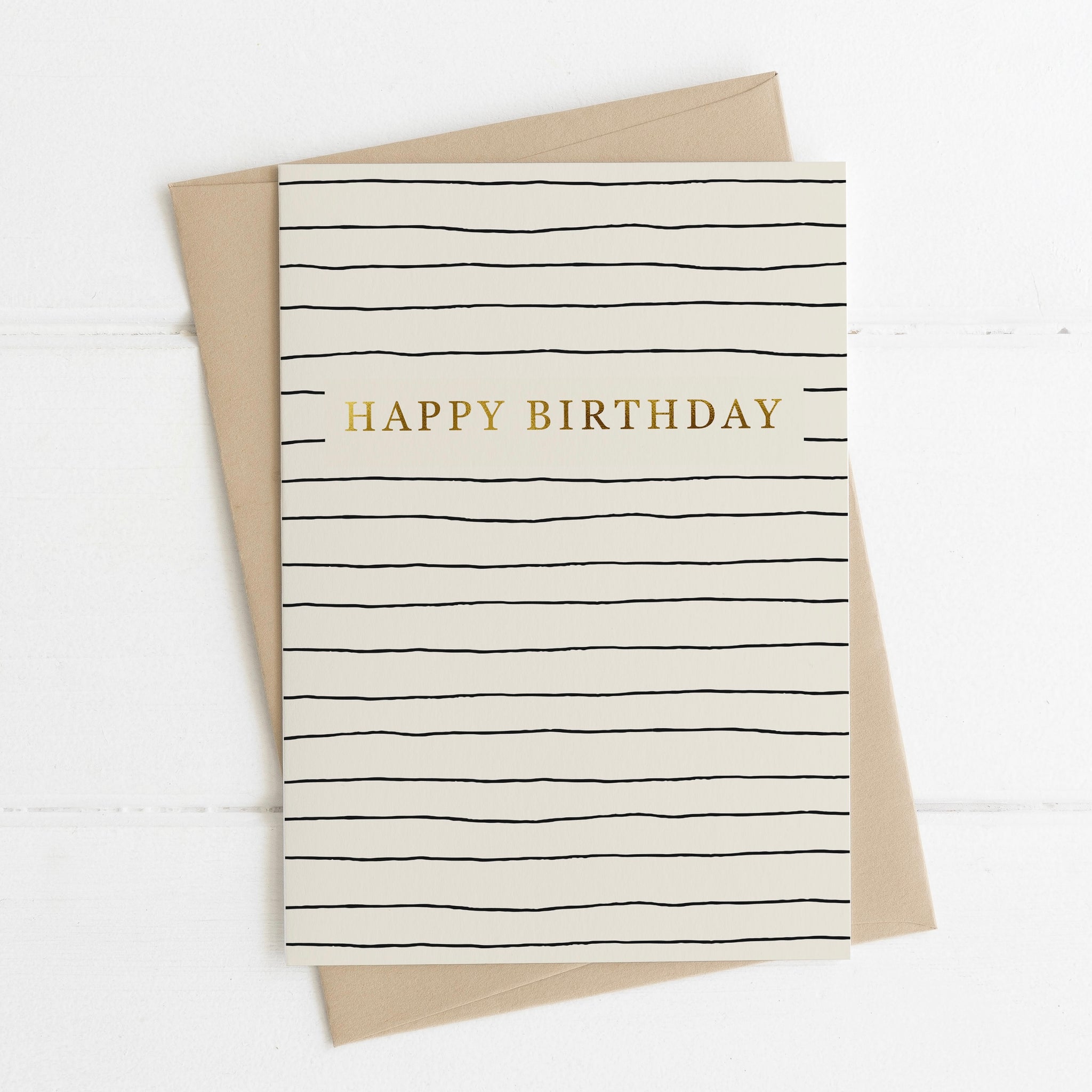 Birthday card - monochrome