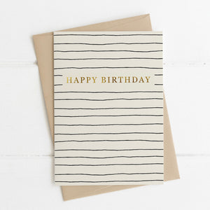 Birthday card - monochrome