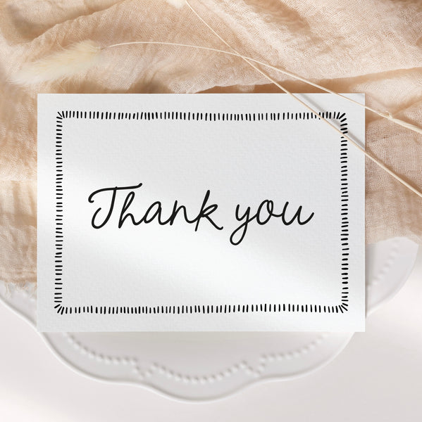 Thank you - Simple monochrome