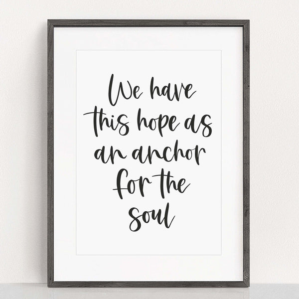 We have this hope print