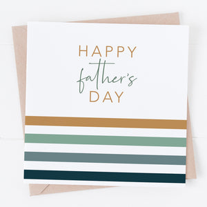 Father’s Day card - multi stripe