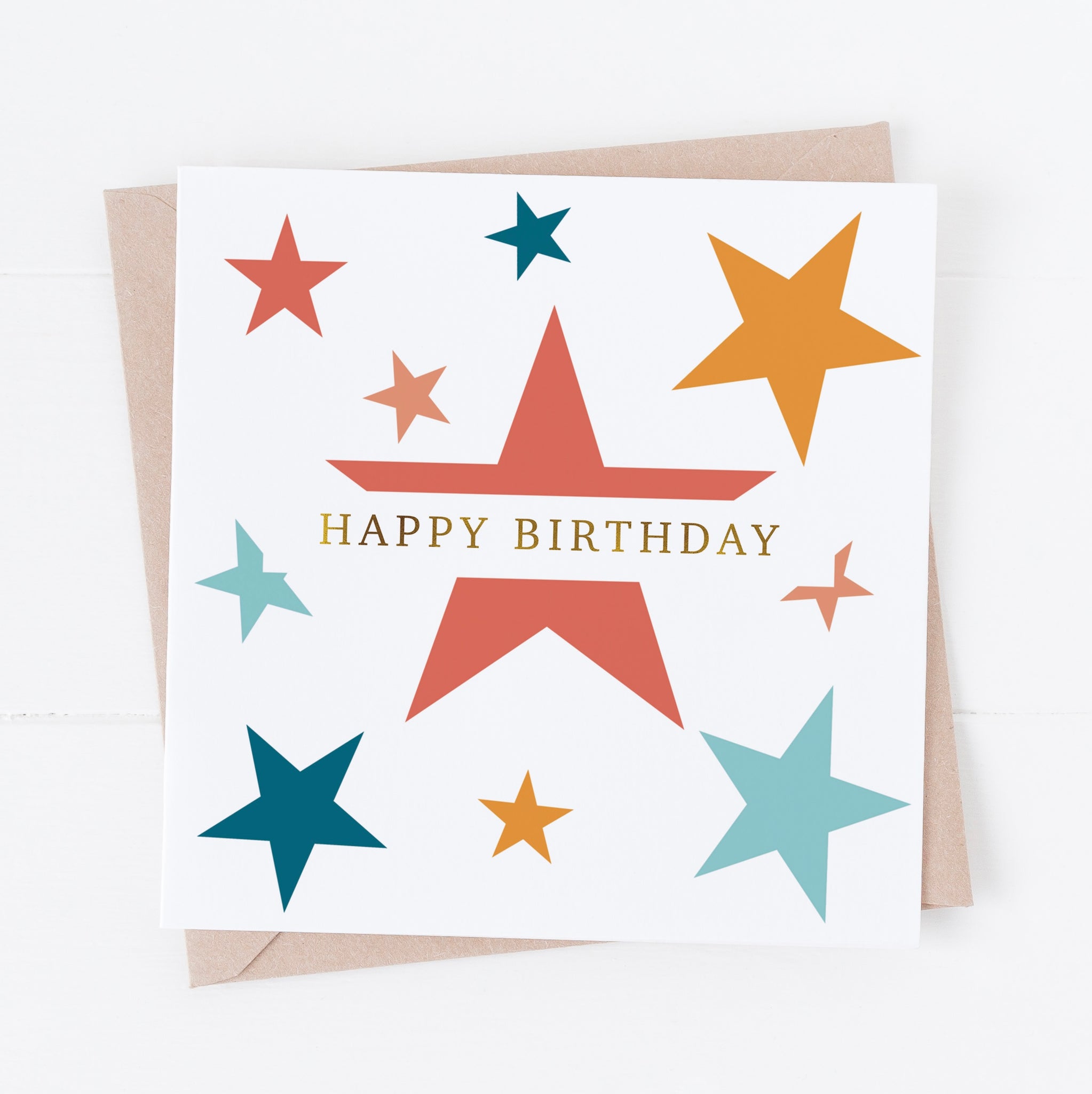 Birthday card -  stars
