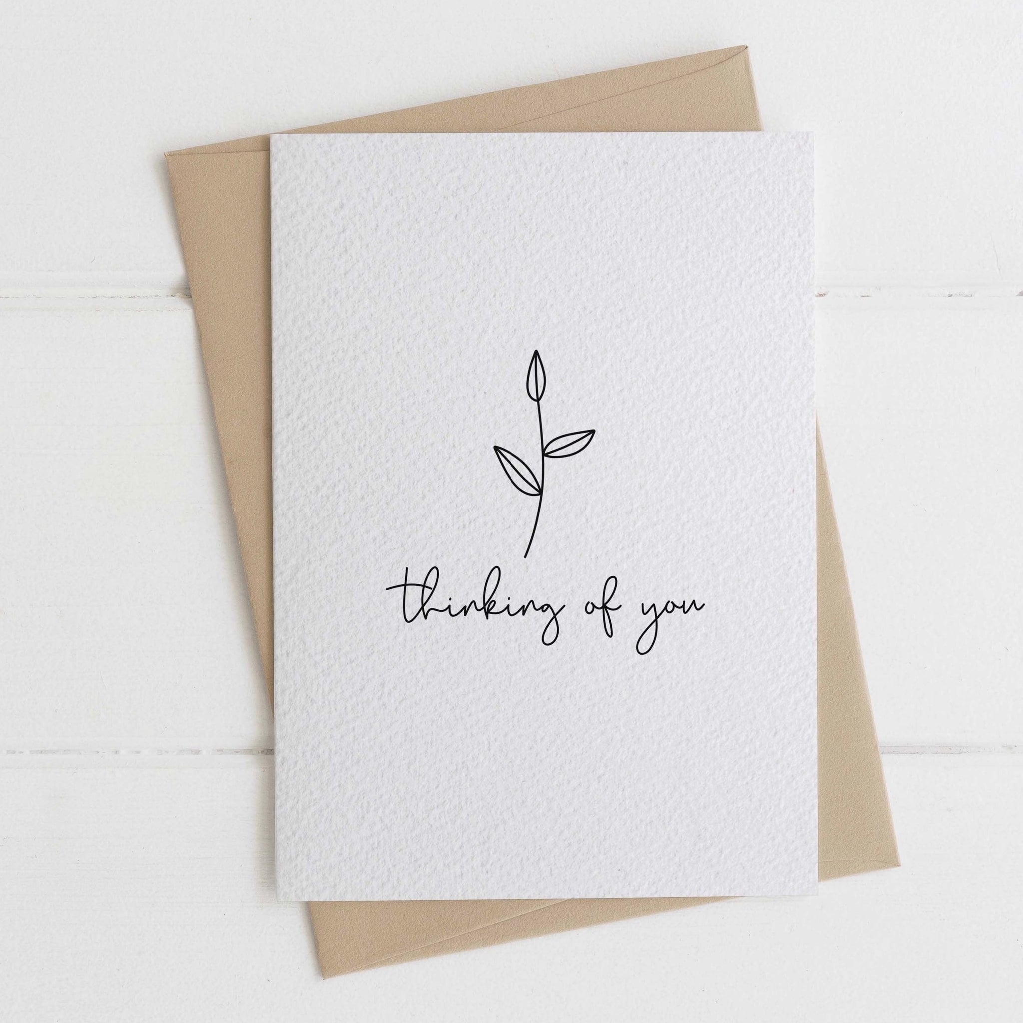 Thinking of you card - monochrome