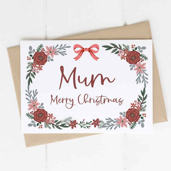 Merry Christmas Mum Card