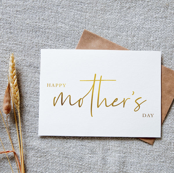 Happy Mother’s Day gold foil card