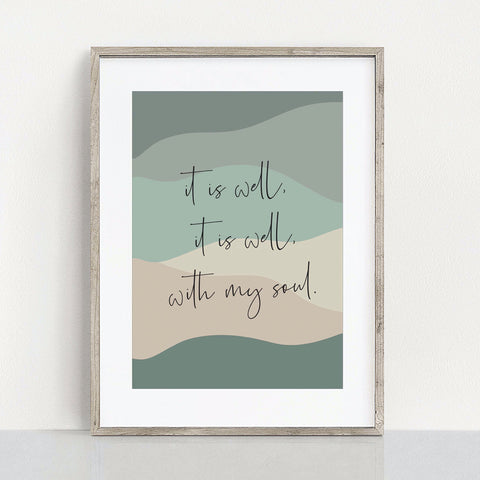 It is well with my soul print