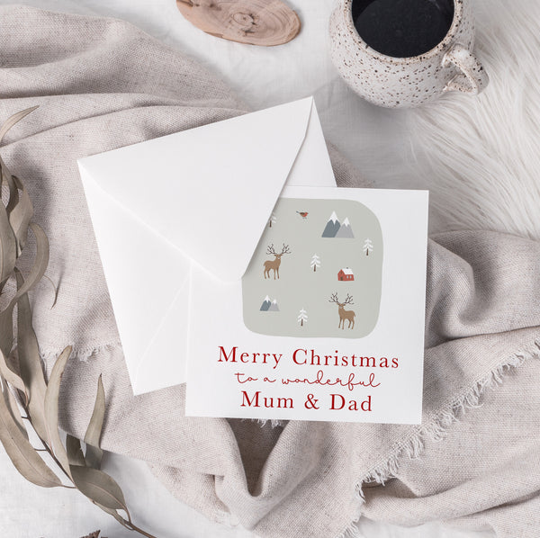 Christmas Mum & Dad Card