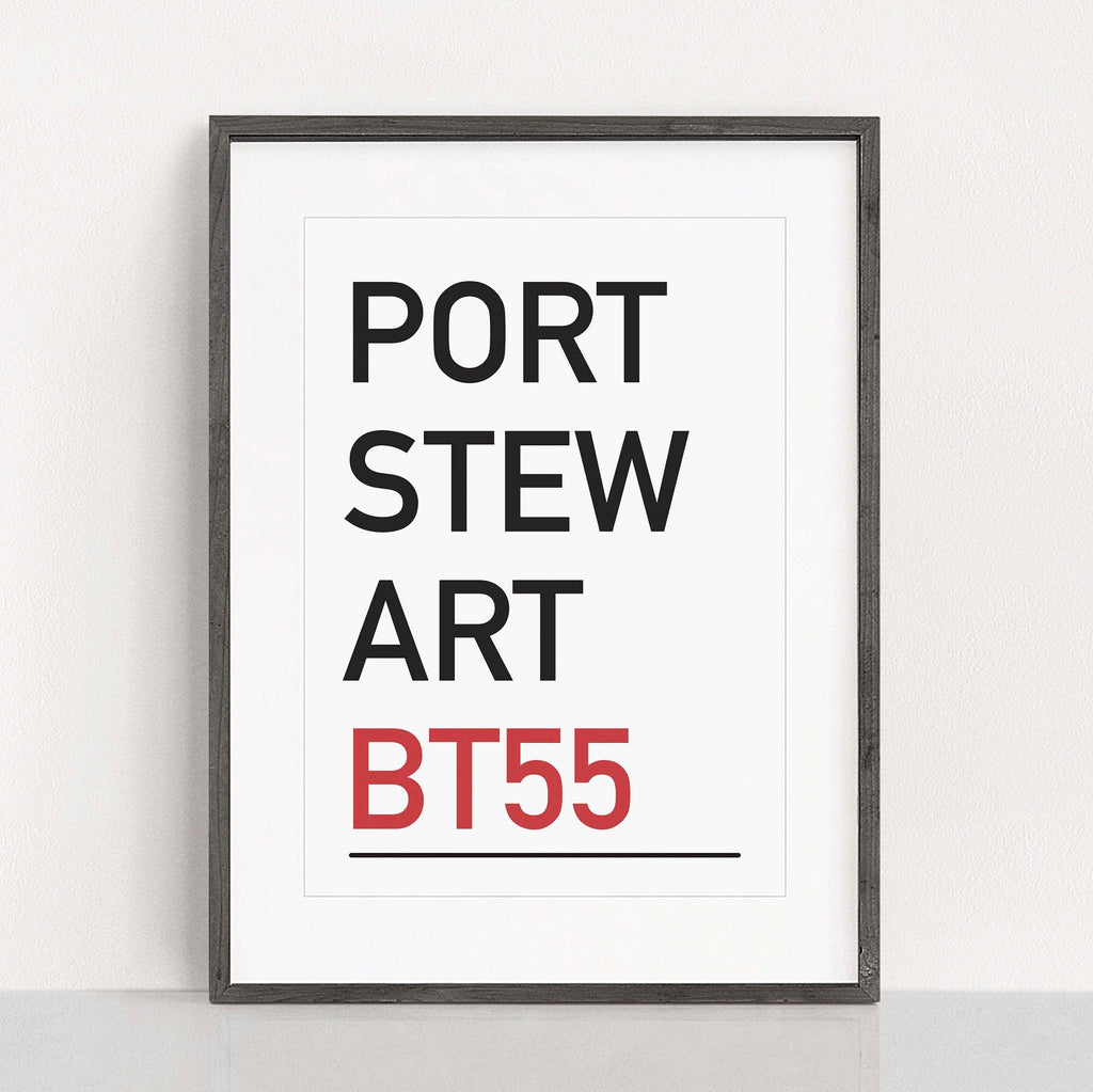Postcode Word Art Personalised postcode print – Copper Bee Lettering