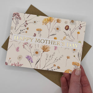 Mother’s Day Card - floral background