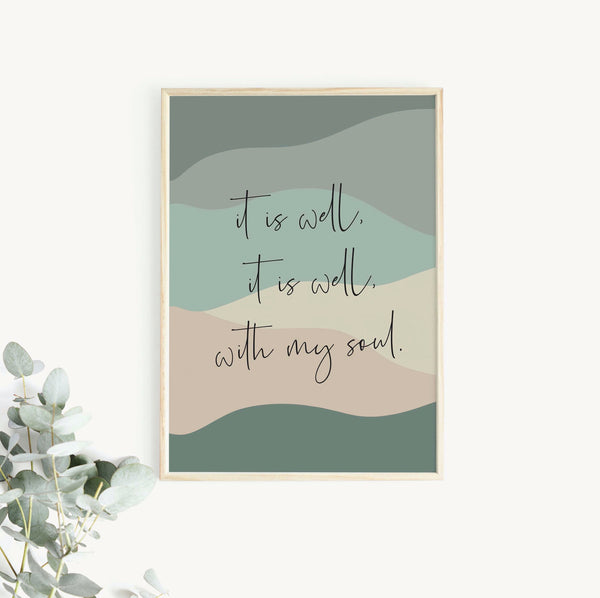 It is well with my soul print