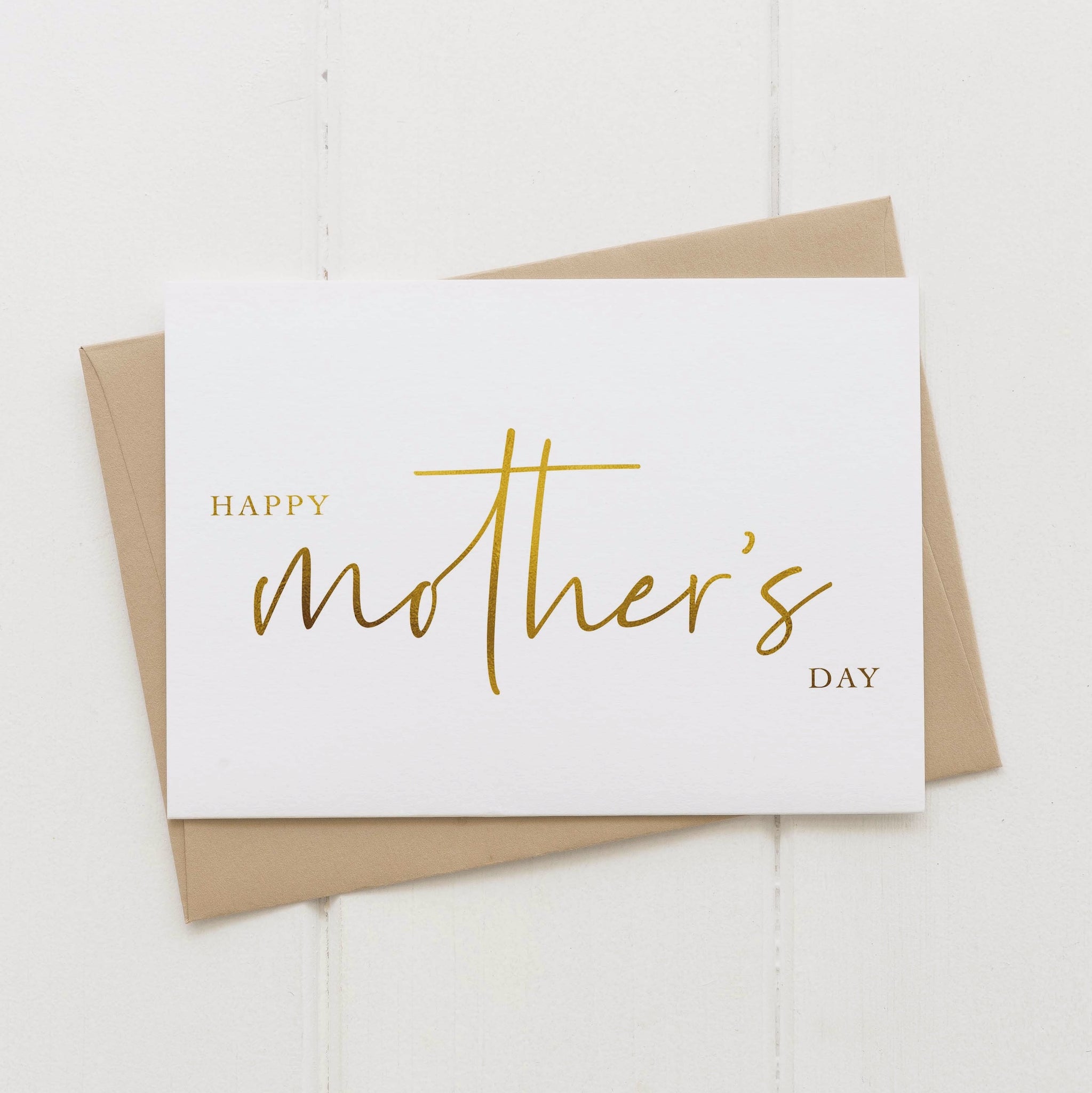 Happy Mother’s Day gold foil card